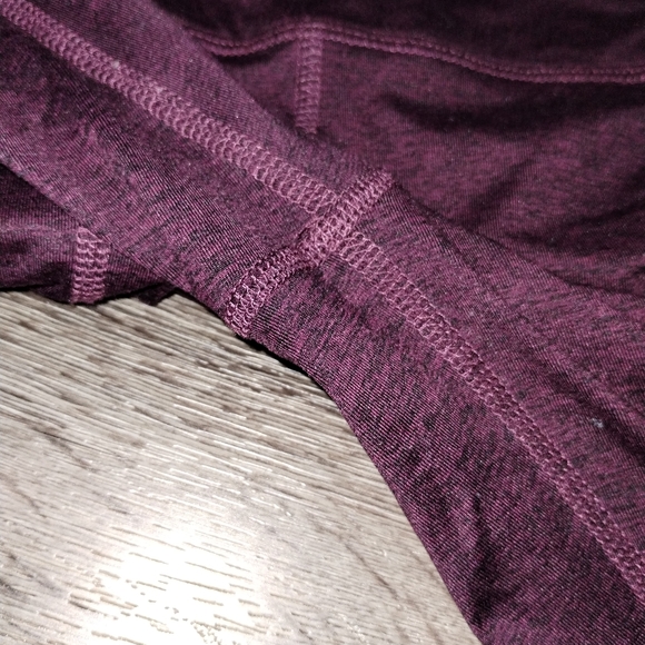 Joe Fresh Active Marled Purple Crop Leggings - Picture 3 of 3